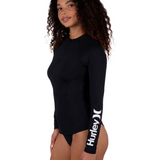 One and Only Solid Long Sleeve Zip Front Rashguard