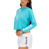 One & Only Solid Long Sleeve Hooded Rashguard