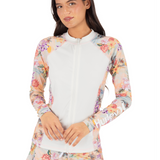 Scenic Sunset Long Sleeve Front Zip Rashguard