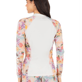 Scenic Sunset Long Sleeve Front Zip Rashguard