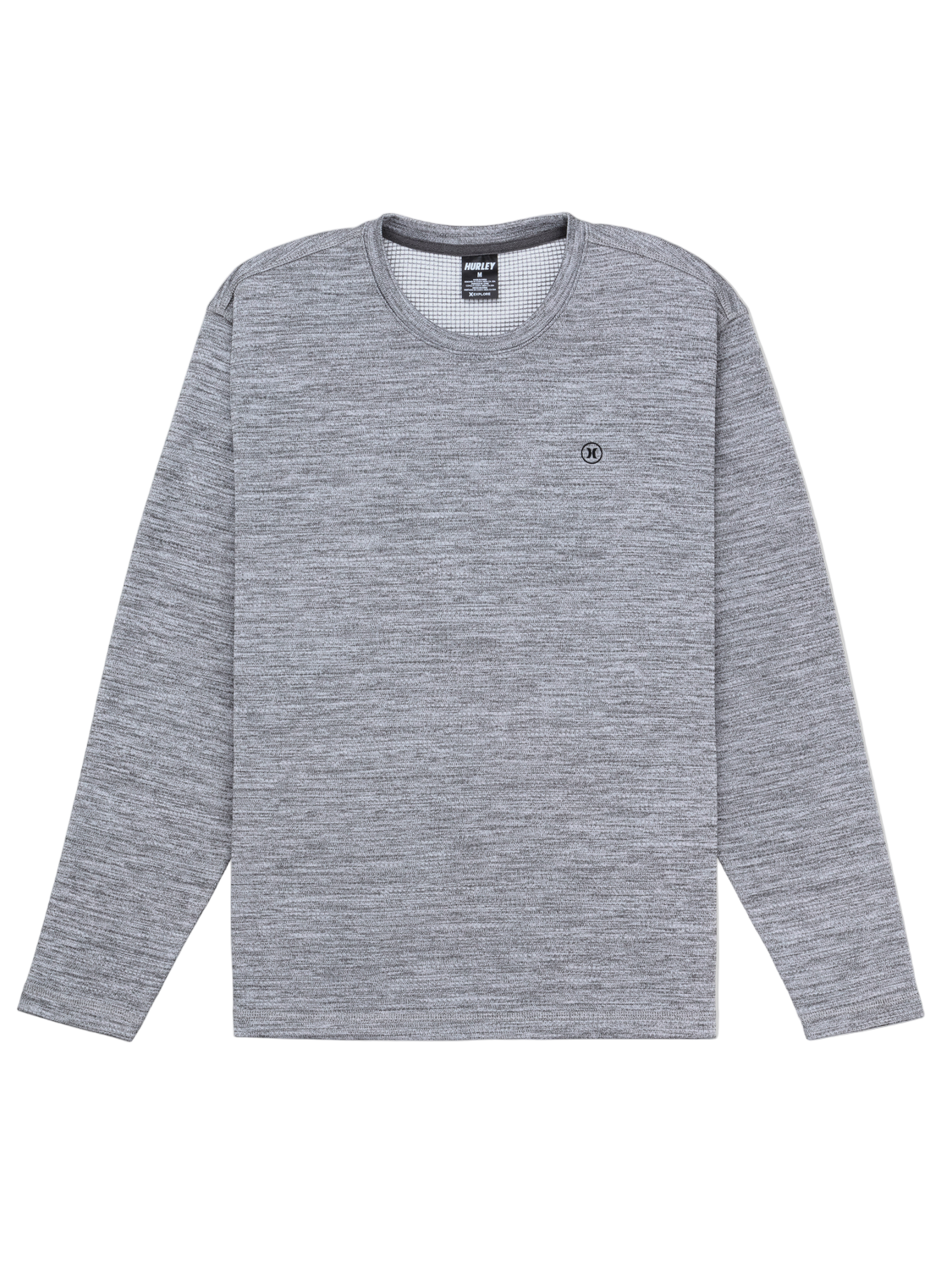 Gray long-sleeve shirt on a white background