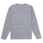 Gray long-sleeve shirt on a white background