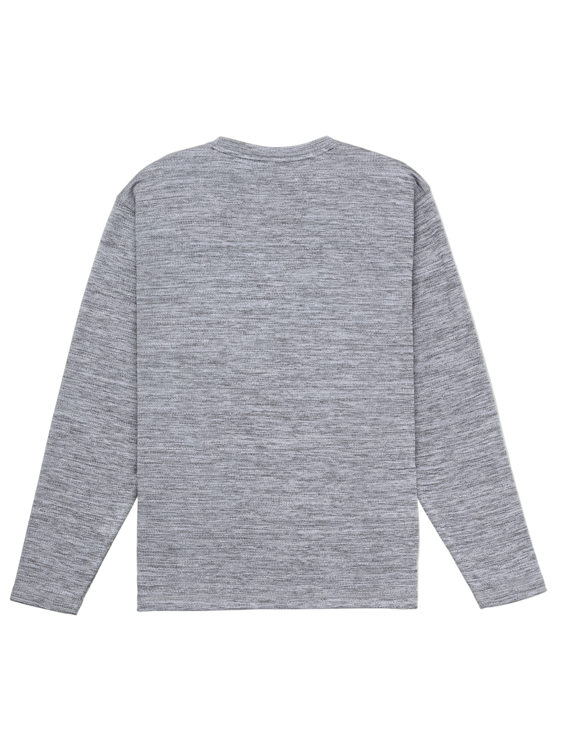 Gray long-sleeve shirt on a white background