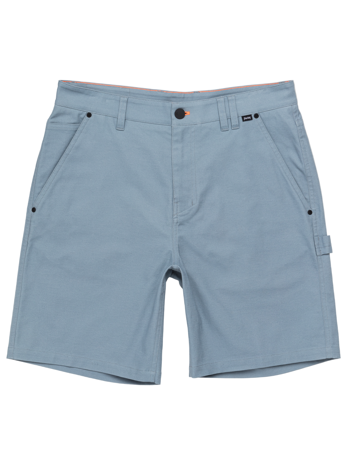 Light blue shorts on a white background