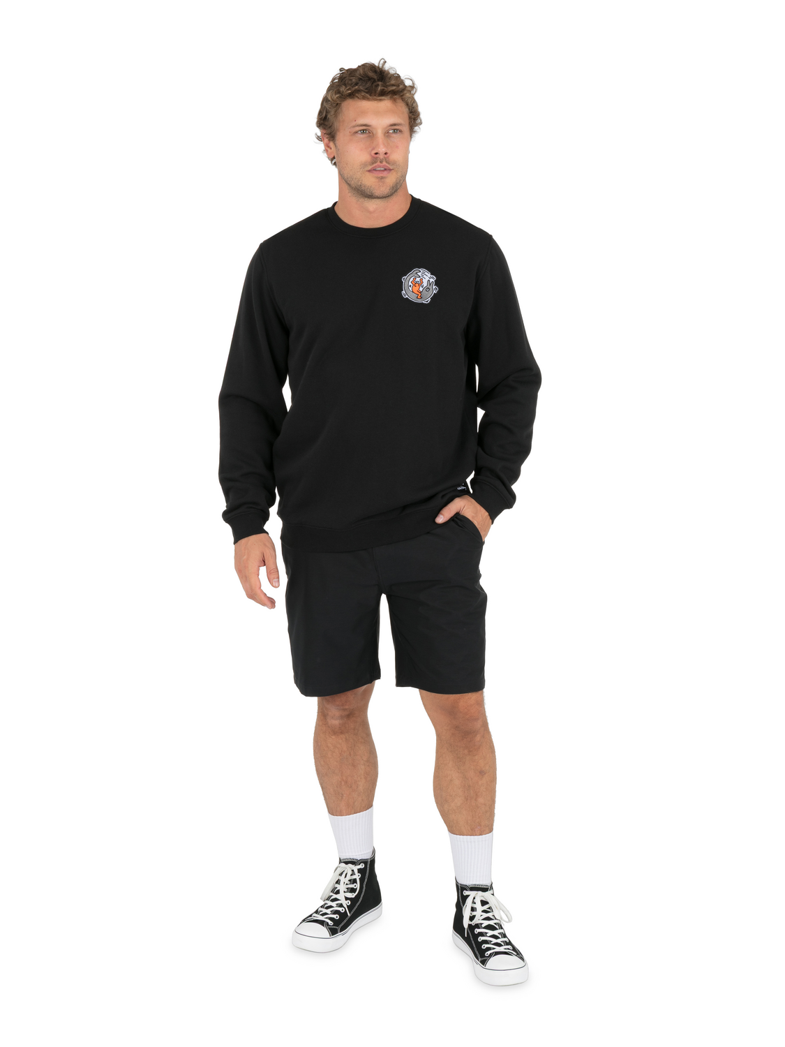 Hurley x Keith Haring Dolphin Ride Crewneck Sweatshirt