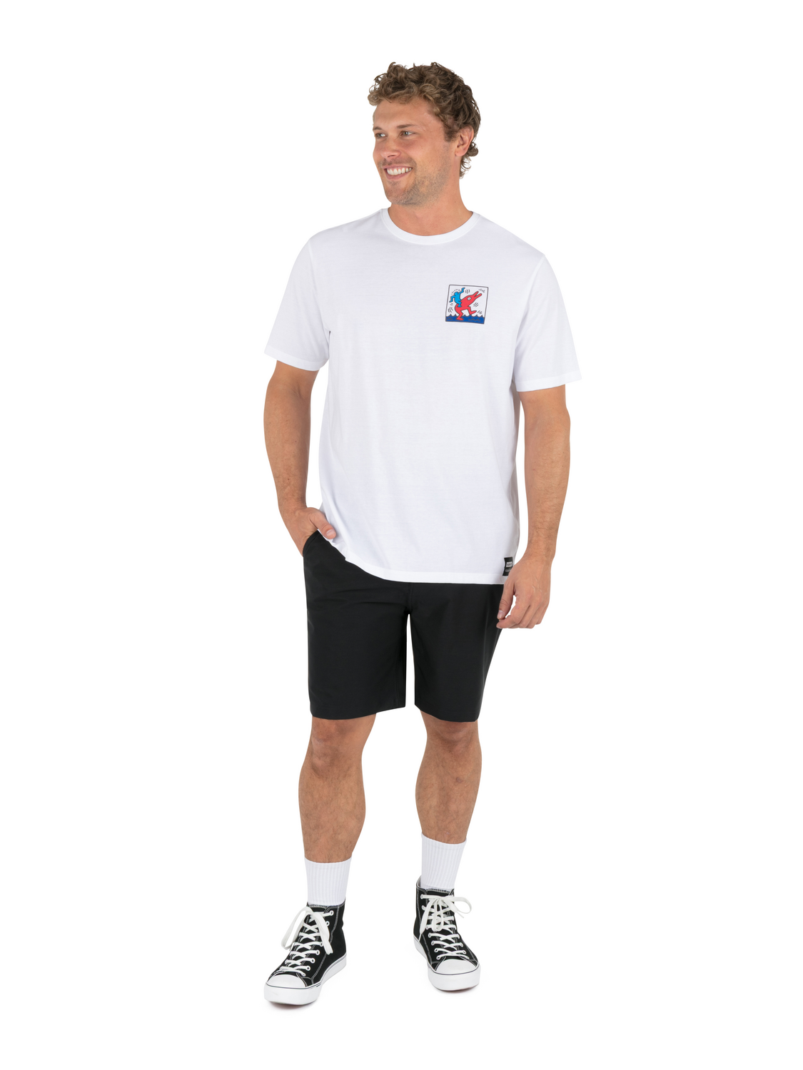 Hurley x Keith Haring Dolphin Ride Short Sleeve Graphic Tee