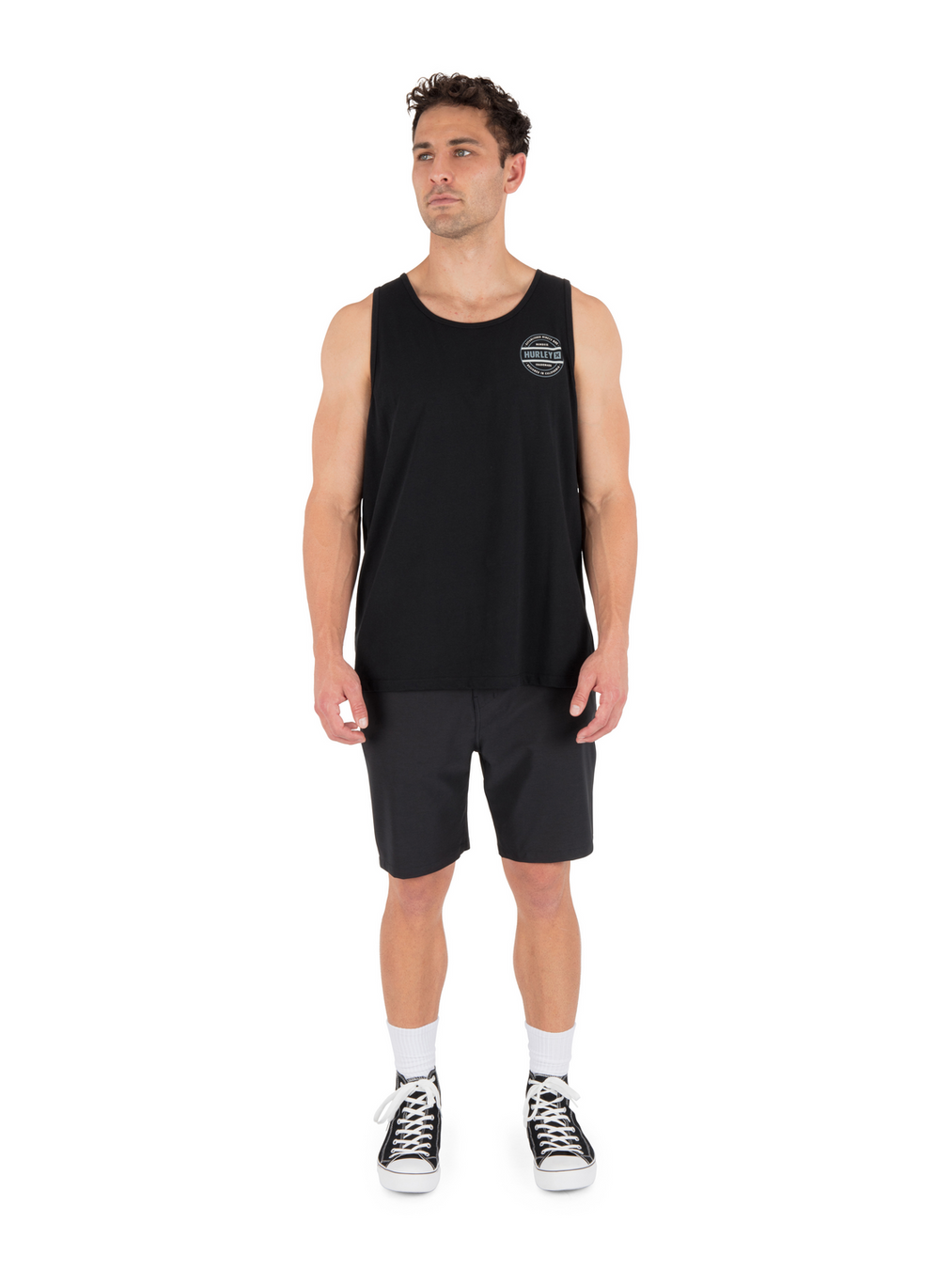 Canotta Hurley Staricana Washed Muscle Tank – Tofu – Taglia X-Large – Cotone 100%