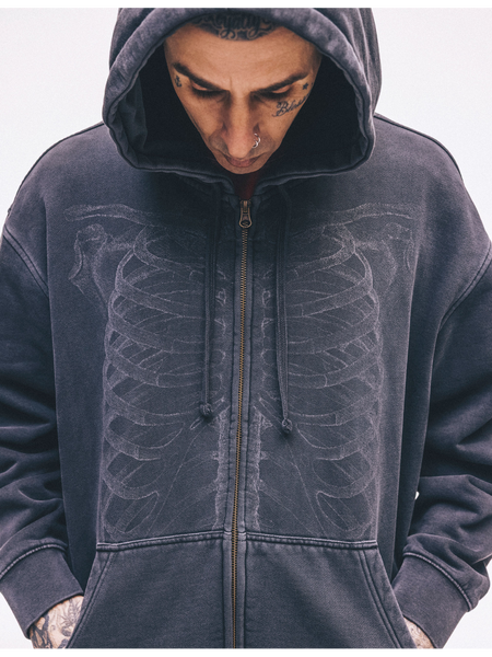 Hurley x Travis Barker Bones Zip Hoodie Hurley x Travis Barker Bones Zip Hoodie