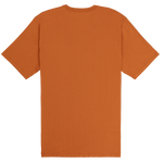 Orange t-shirt on a white background