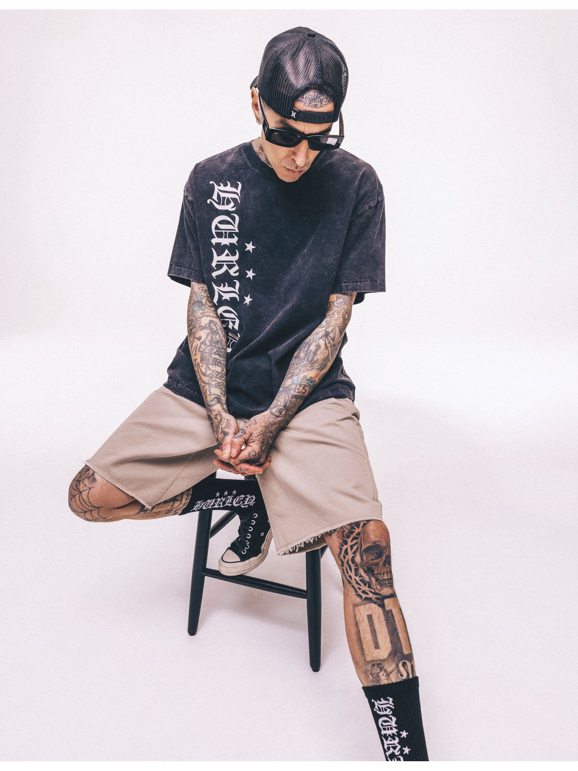 Hurley x Travis Barker Old English Short Sleeve Tee