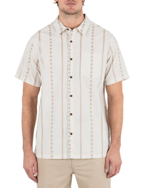 トップス UL Short Sleeve Shirt Sand Men/XL Lido Stripe Short Sleeve Shirt – Hurley