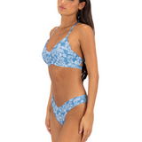 Denim Paisley Adjustable Bikini Top