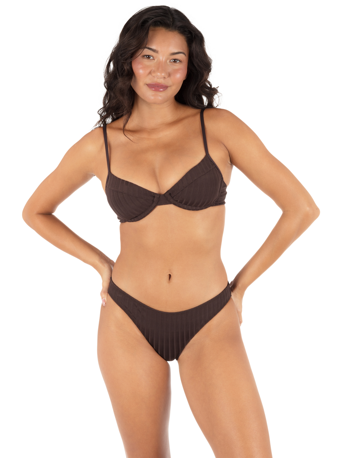 Wide Rib Solid Underwire Top