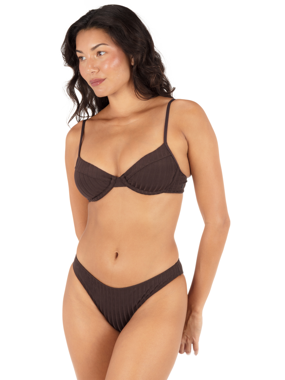 Wide Rib Solid Underwire Top