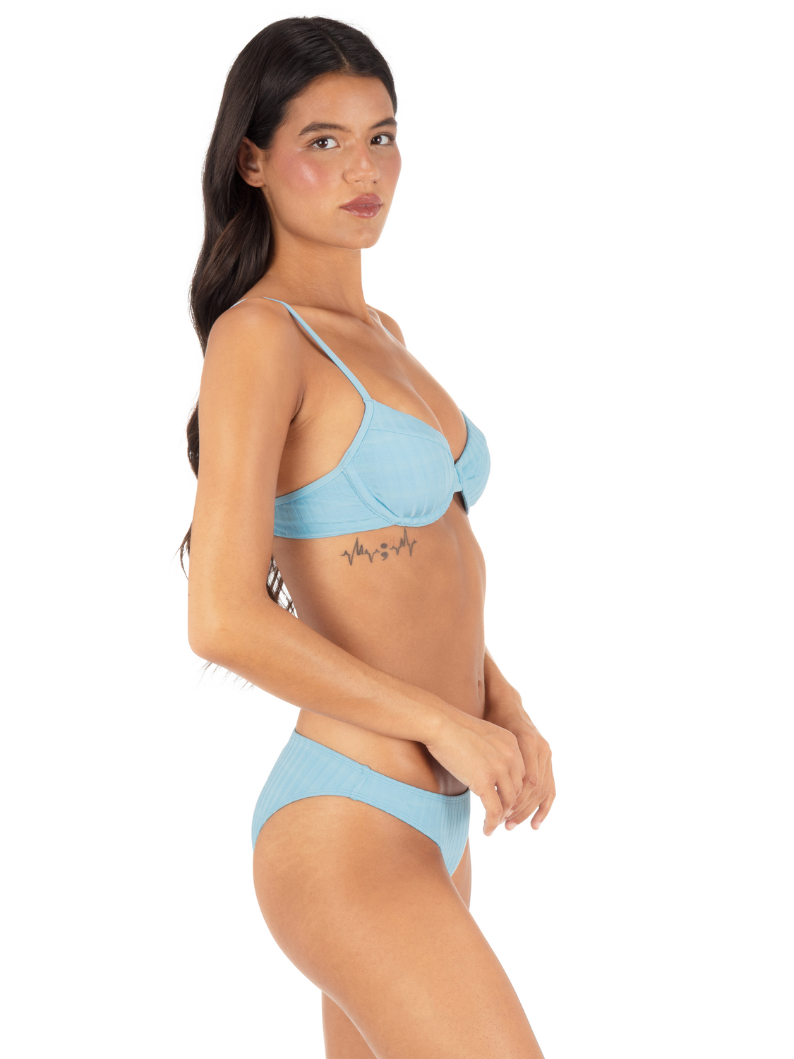 Wide Rib Solid Underwire Top