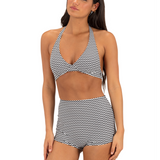 Max Poptic Stripe Soft Cup Halter Top