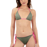 Reversible Solid Cheeky Tie Side Bikini Bottom