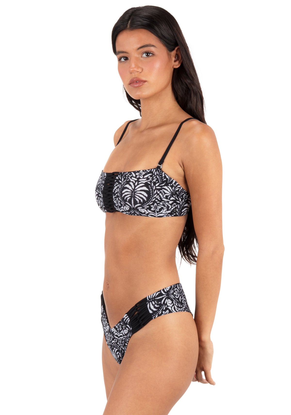 Ikat Palm Skimpy V Front Bottom