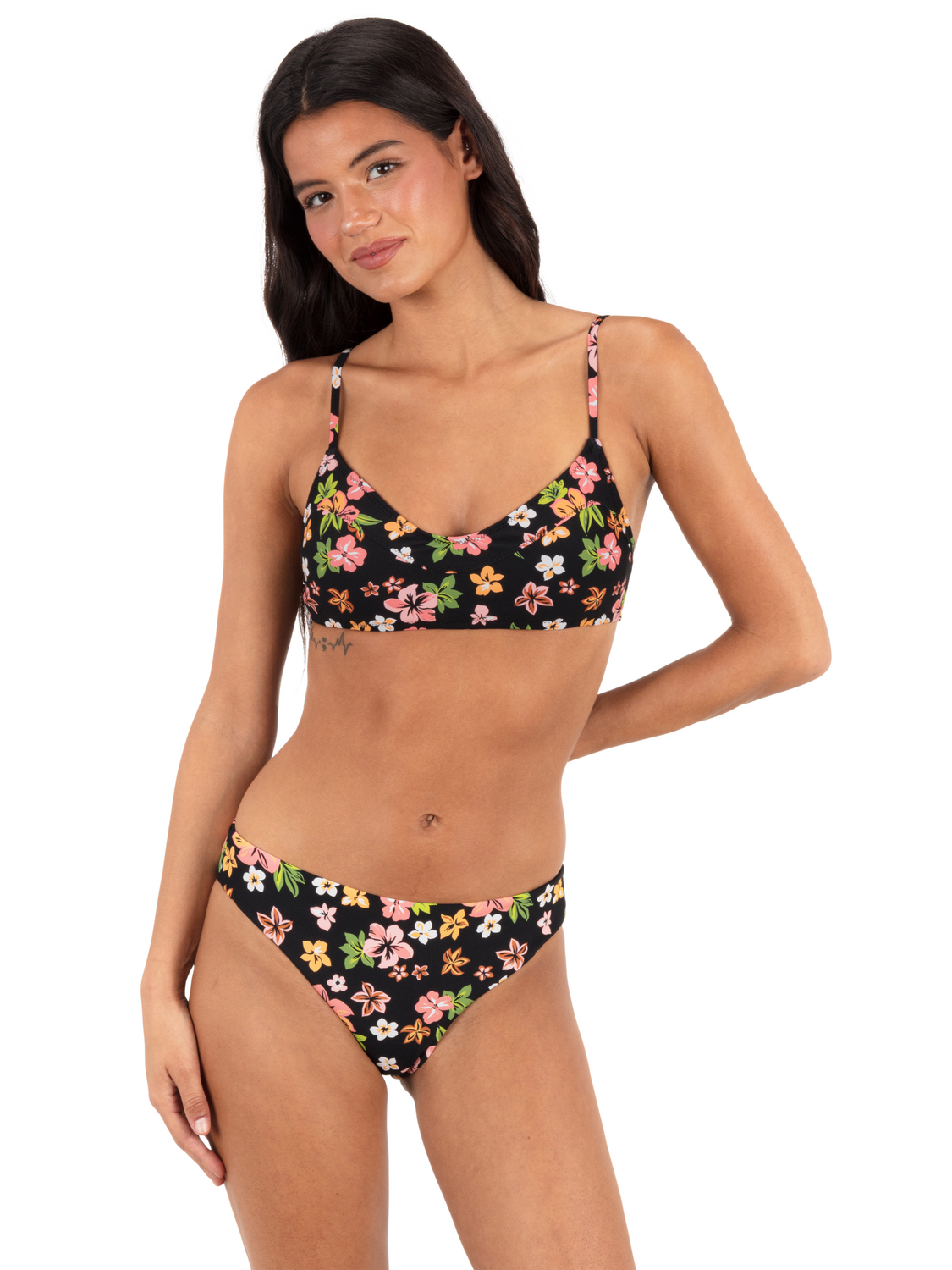 Max Hibiscus Dream Mid Rise Cheeky Bottom