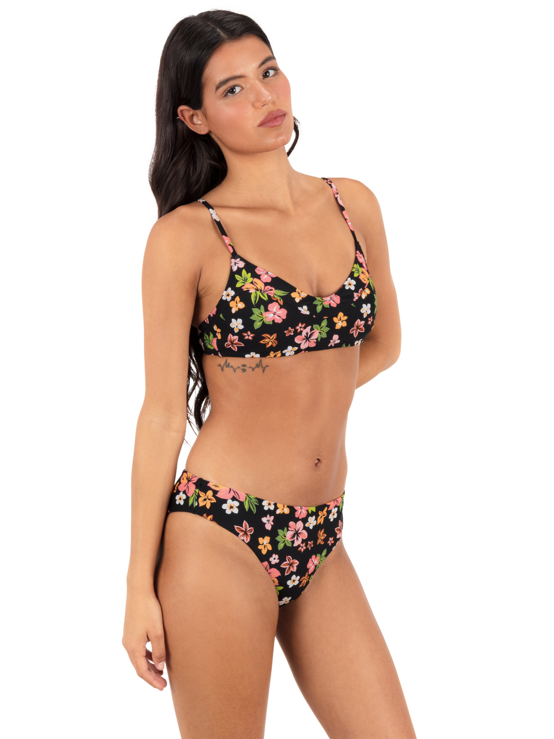 Max Hibiscus Dream Mid Rise Cheeky Bottom