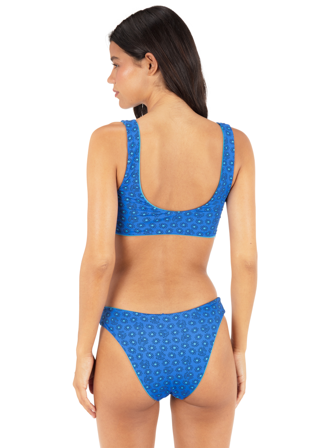 Hurley x Keith Haring Reversible Dancing Daisies Cheeky Bikini Bottom