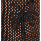 Embroidered Crochet Mini Dress