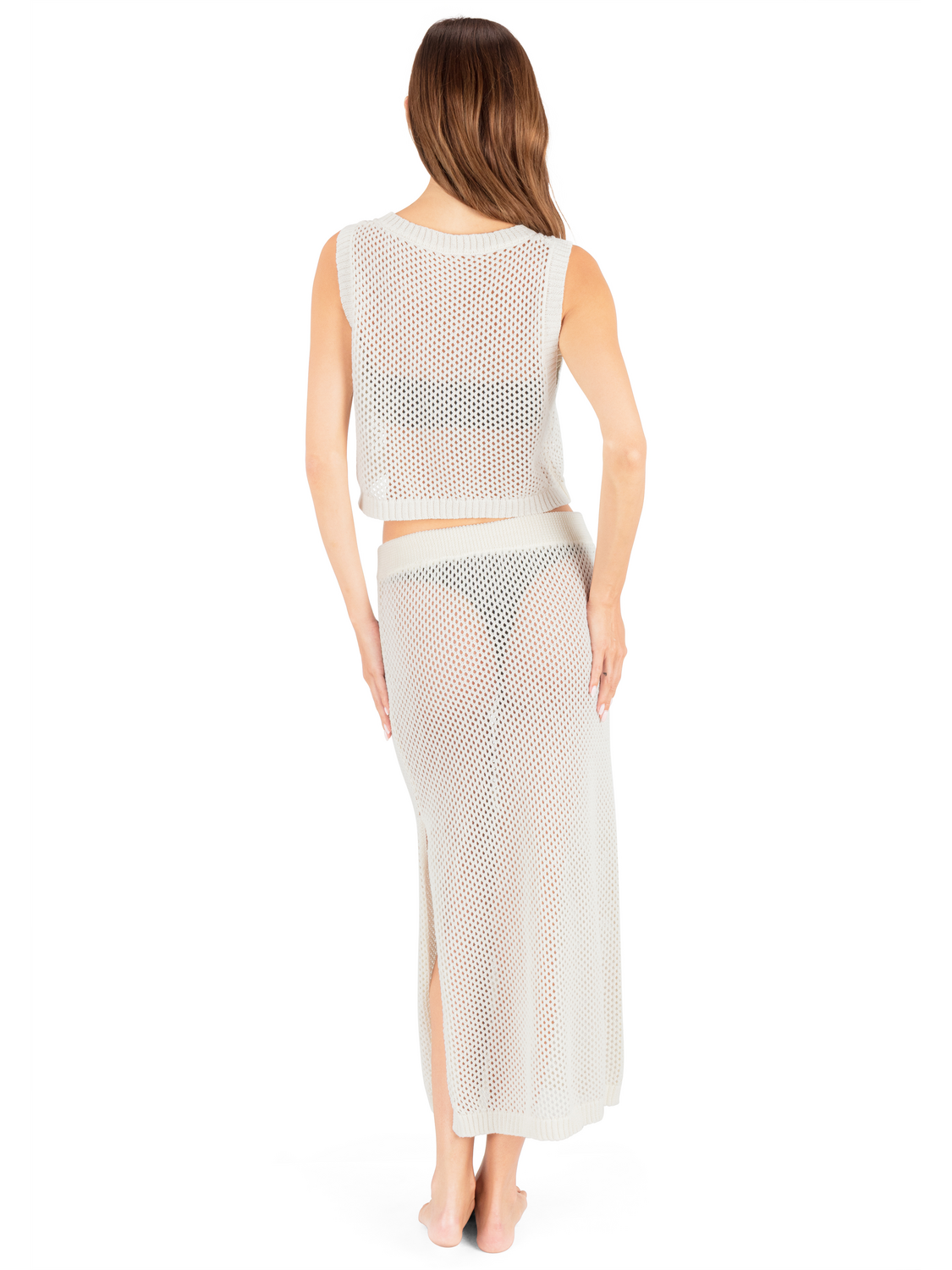 Embroidered Crochet Jacquard Tank