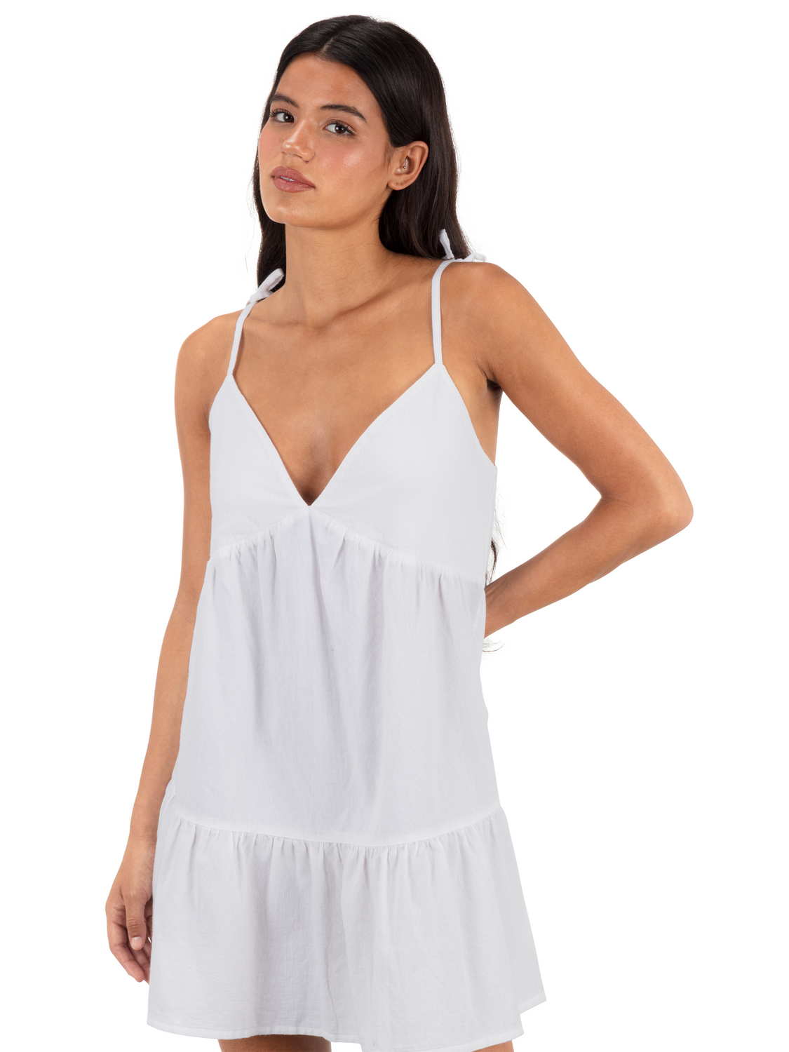 Solid Mini Dress