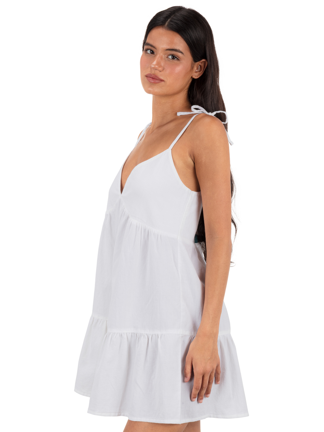 Solid Mini Dress