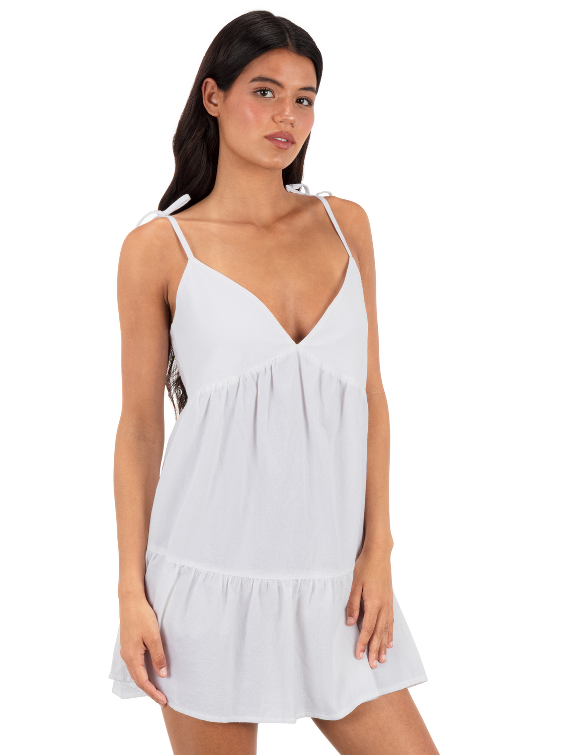 Solid Mini Dress