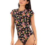 Max Hibiscus Dream Cheeky Short Sleeve Surfsuit