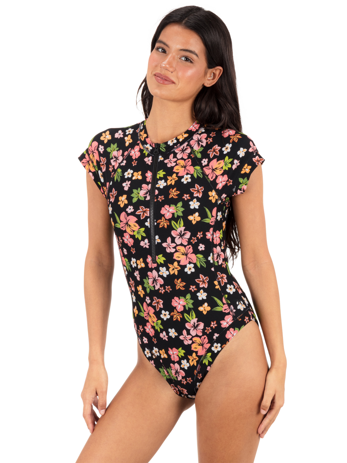 Max Hibiscus Dream Cheeky Short Sleeve Surfsuit
