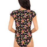 Max Hibiscus Dream Cheeky Short Sleeve Surfsuit