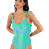 Shine Stripe Cheeky One Piece