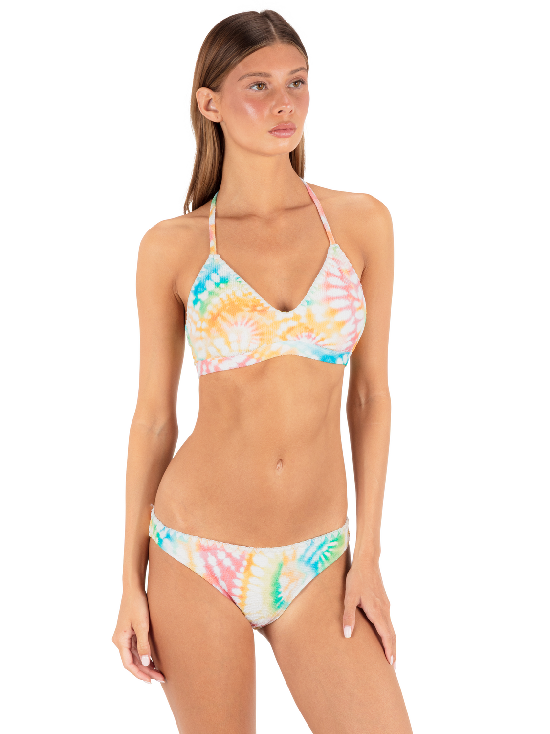 Tie Dye Scrunch Adjustable Bikini Top