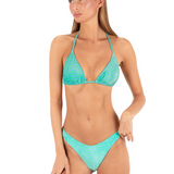 Shine Stripe Triangle Tie Top