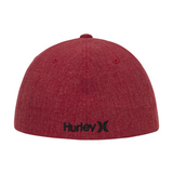 Red cap with Hurley logo on a white background