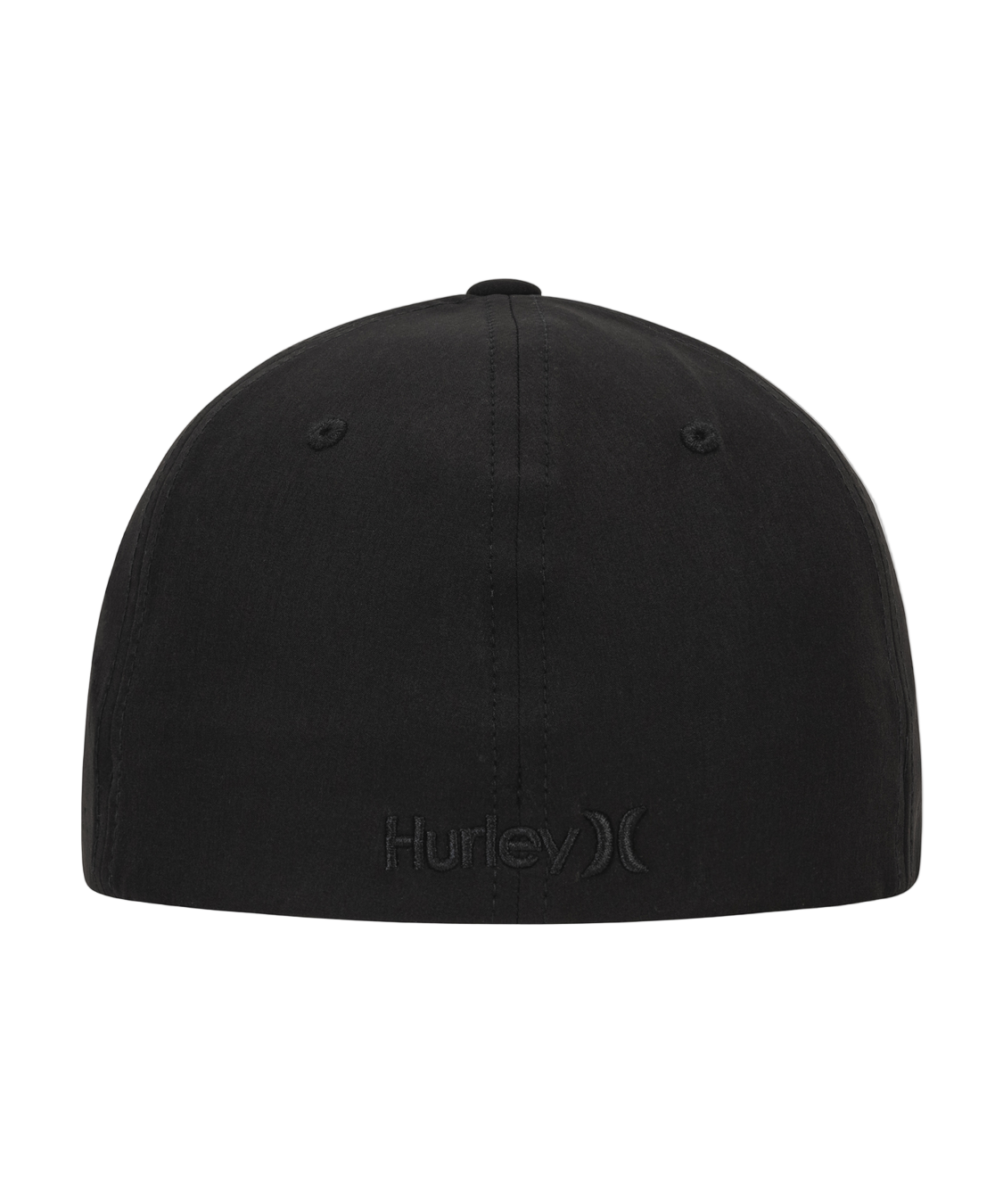 Black cap with Hurley logo on a white background