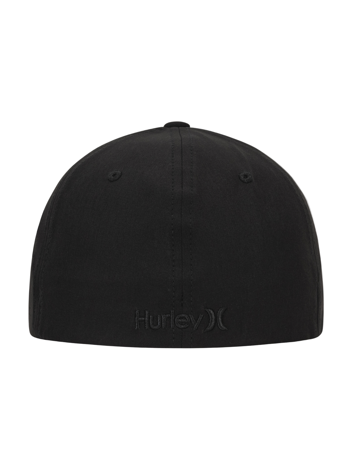 Black cap with Hurley logo on a white background