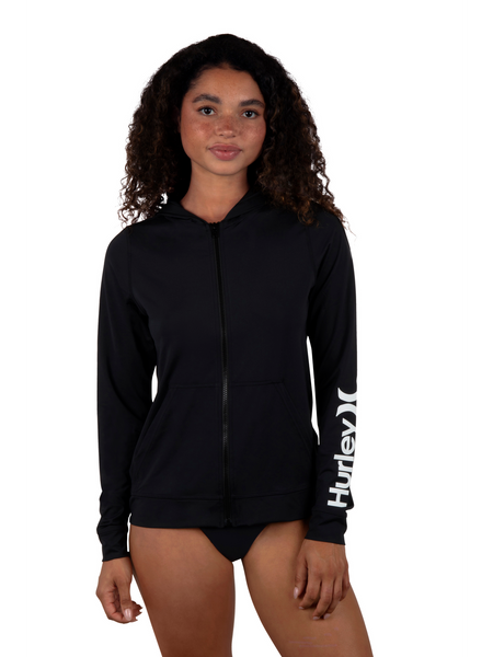 One & Only Solid Zip Hoodie Rashguard – Hurley