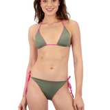 Solid Classic Triangle Reversible Bikini Top