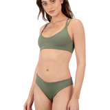 Max Solid Mid Rise Cheeky Bikini Bottom