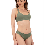 Max Solid Mid Rise Cheeky Bikini Bottom