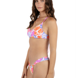 Island Floral Front Slide Cheeky Bikini Bottom