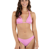 New Wave Jacquard Soft Tie Triangle Bikini Top