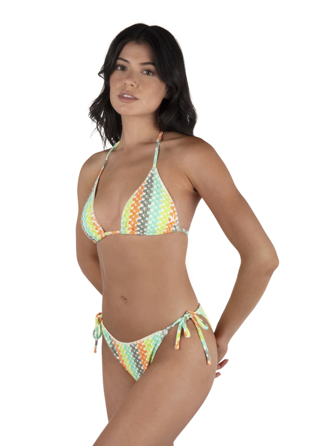 Stripe Crochet Scrunch Cheeky Bottom