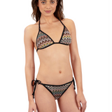 Chevron Knit Mod Tie Side Bikini Bottom