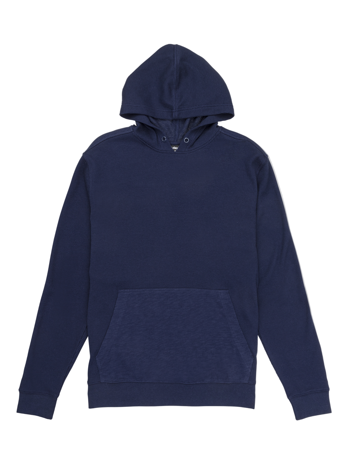 Navy blue hoodie on a white background