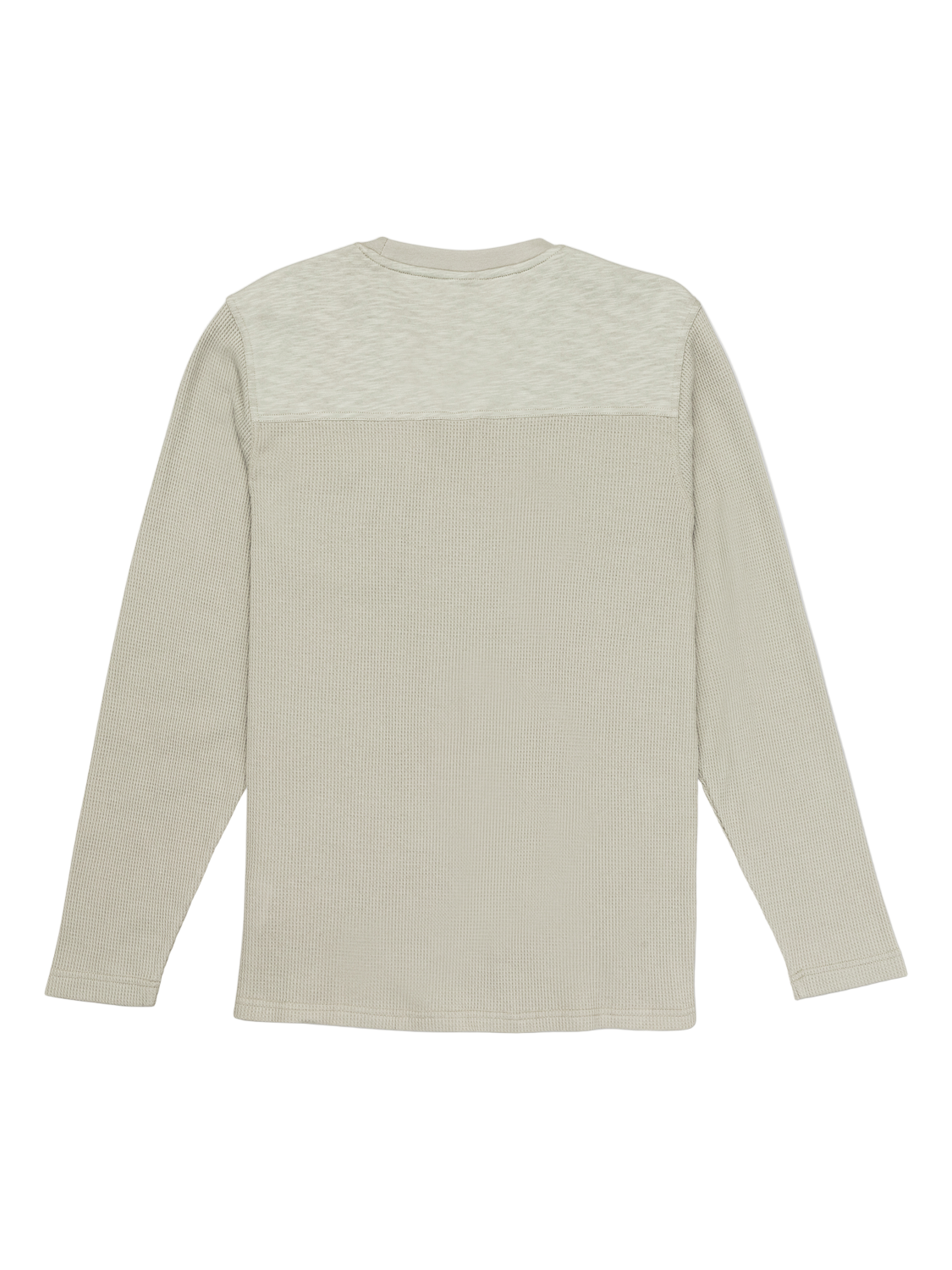 Beige long-sleeve shirt on a white background