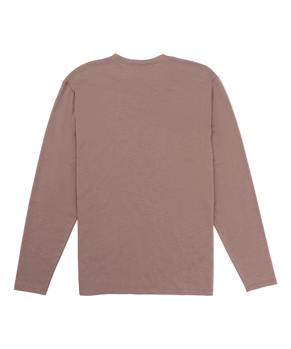 Brown long-sleeve shirt on a white background